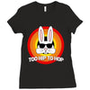 too hip to hop   bunny easter Ladies Fitted T-Shirt