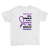 supporting the fighter, admiring the survivors, honoring the taken Youth Tee