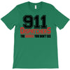 911 dispatcher heroes black logo T-Shirt