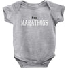 i do marathons Baby Onesie