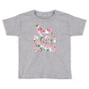 dachshund floral Toddler T-shirt