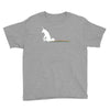 unicorn scooting on the floor Youth Tee