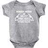 nobody needs an ar 15 Baby Onesie