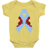 stomach cancer ribbon and rose Baby Bodysuit