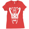 'i'm up all night Ladies Fitted T-Shirt