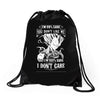 'm 99% sure you don't like me Drawstring Bags