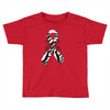 carcinoid cancer ribbon and rose Toddler T-shirt