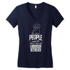 The More People I Meet The More I Love My Labrador Retriever Gifts Women's V-Neck T-Shirt