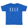 elle white logo Toddler T-shirt
