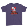happy halloween clown Youth Tee