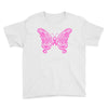 breast cancer butterfly Youth Tee