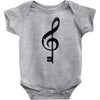 the music is the key Baby Onesie