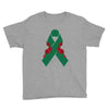 liver ribbon and rose Youth Tee