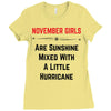November Girls Ladies Fitted T-Shirt
