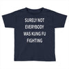surely not everybody was kung fu fighting Toddler T-shirt