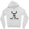 i am the stag stag night hen wedding mens Zipper Hoodie