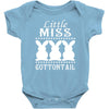 little miss cottontail cute bunny easter Baby Onesie