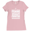 fishing t shirt funny fishing Ladies Fitted T-Shirt