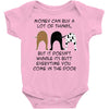 MONEY CAN BUY A LOT OF THINGS, Baby Onesie