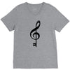 the music is the key V-Neck Tee