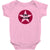 the clash red star logo t shirt mens white new official Baby Onesie
