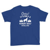 chill hungry wolf Youth Tee