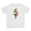 breast cancer flowers Youth Tee