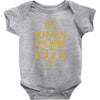 kings are born in 1972 Baby Onesie