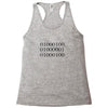 dad in binary code Racerback Tank