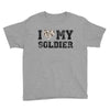 i love my soldier hunter camouflage Youth Tee