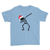 skeleton dabbing christmas Youth Tee