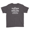 being a teacher is easy Youth Tee