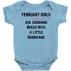 February girls Baby Onesie