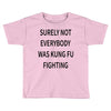 surely not everybody was kung fu fighting Toddler T-shirt