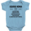 Aquarius Woman Baby Onesie