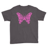 breast cancer butterfly Youth Tee