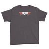 top gun logo cool retro Youth Tee
