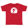 skiier moon moonlight silhouett Toddler T-shirt