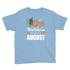 Halloween Kings Are Born In August Youth Tee