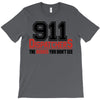 911 dispatcher heroes black logo T-Shirt