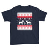 reindeer christmas ugly sweater Youth Tee