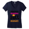 Class of 2017 Proud Mother Graduation Women's V-Neck T-Shirt