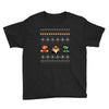 super mario chistmas ugly t shirts Youth Tee