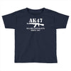 ak47 funny,political,weapons,cool,retro,rude Toddler T-shirt