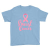 breast cancer pink ribbon Youth Tee