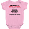 Smartass January Girl Baby Onesie