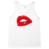 lips red kiss passion girl Tank Top