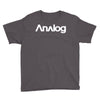 analog white logo Youth Tee