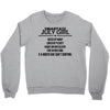 Smartass July Girl Crewneck Sweatshirt