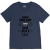 sorry this guy is already taken by a super sexy  july girl V-Neck Tee